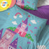Set 4 Set Sunny Side Up Magic Castle Toddler Comforter - Piece Preschool Bedding Includes Comforter, Sheets & Pillow