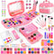 Auney 80 PCS Kids Makeup Kit for Girls 5-8 Years Old, Unicorn Toy for Birthday and Role Play Party