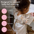 6m-3T BapronBaby Flutter Delilah Floral Bapron - No Neck Tie Safer Bib for Baby & Toddler - Soft Waterproof Stain