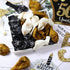 Blulu 50th Birthday Balloons for Men, 45 Pcs Black Gold White Happy 50th Birthday Decorations for Men Women Party