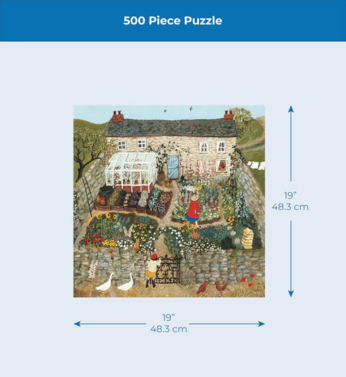 500 New York Puzzle Company - Lor Pemberton The Walled Garden - Piece Jigsaw Puzzle for Adults by Lor Pemberton
