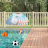 Pool Floats Storage Bag, Foldable Swimming Pool Hanging Mesh Organizer for Balls,Floats,Water Inflatable Toys and Other Pool Accessories, Green by Profully
