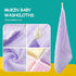 5 Pack, 12 12 inches MUKIN Baby Muslin Washcloths, Natural Cotton, Soft Newborn Face Towel, x