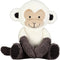 Lambs & Ivy Jungle Party White/Gray Plush Monkey Stuffed Animal Toy -