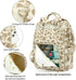 Xunteny Backpack Corduroy Diaper Bag for Women, Large Capacity Baby Bag for Mom and Girls Boys with Stroller Straps