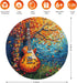 Wooden Puzzle for Adults, Guitar Wooden Jigsaw Puzzle (200pcs, 11.2 * 11.2in) - Beautiful Gift for Family