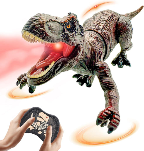 Moskiddo Remote Control Dinosaur Toys for Kids 3-5, 5-7, 8-12, 10-12, Electronic RC