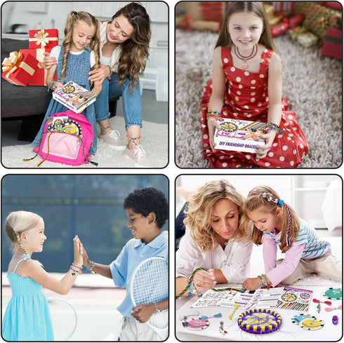 EROHOYA Friendship Bracelet Making Kit for Girls, Art and Craft DIY Jewelry Maker Kits for Birthday Gifts