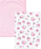 Luvable Friends Unisex Baby Cotton Swaddle Blanket, Floral, One Size