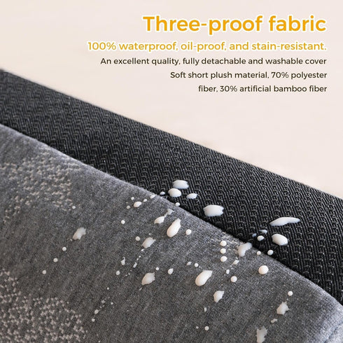 Bed Rail Bumpers for Toddlers 2pcs, Memory Foam Guard with Non-Slip Pads, Waterproof Washable Soft Removable Cover