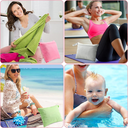 4 2 Shappy Pieces Wet Dry Bag for Baby Cloth Diapers Wet Diaper Bag Washable Travel Bags Reusable with Pockets for Pool