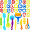 Dough Tools 35pcs Dough Tools Play for Kids Clay Accessories with Rolling