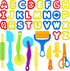 Dough Tools 35pcs Dough Tools Play for Kids Clay Accessories with Rolling