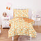 Wake In Cloud - Toddler Bedding Set for Girls, Colorful Floral Flowers