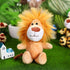 Sumind 12 Pieces Mini Stuffed Forest Animals Plush Toys, Cute Elephant, Lion, Giraffe, Tiger for Animal Themed Parties