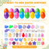 Kiddokids 50 Easter Eggs Prefilled Mochi Squishy, Stress Relief Squishies Toys for Easter Theme Party Favor, Easter