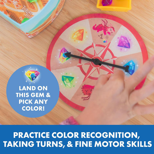 Educational Insights Ruby's Gem Quest Scissor Skills Game - Preschool Board Games, Sorting Toys for Ages 3+
