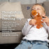 Bambeado Dibly Baby Teething Toy - Made with Natural Rubber & Amber Elements - Gentle Support, Easy to Hold, Simple