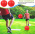 Hiboom 10 Pcs Kickball Set with 10 Inches Dodgeball, 5 Rubber Bases, Needles and Ball Pump for Backyard Games