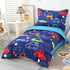 Set 4 Set, Set, Wowelife Car Toddler Bedding for Boys, Pieces Blue Toddler Bed Comforter Standard Toddler Comforter