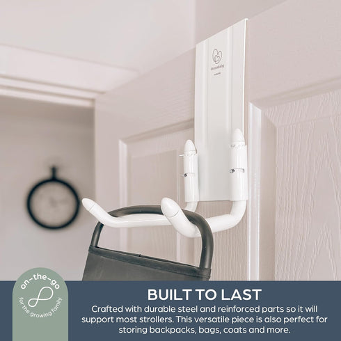 50lb Dreambaby StrollAway Over The Door Baby Stroller Hanger Heavy Duty Metal Hook Organizer with Load Capacity