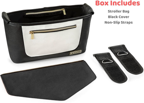 Non Slip Stroller Organizer with Black Cover