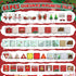 61 Set MAYAPHILOS PCS Christmas Magnetic Tiles with Storage Bag, Building Blocks with Santa, Snowman, Deer, Gingerbread