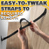 Setup 330 lbs, 19"-39" TV Safety Straps for Furniture Anchoring - Anti-Tip TV Straps Safety for Flat Screen, Easy