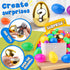 FLYSNK 200 Pack 6 2.4 Inch Easter Eggs Bulk Include Surprise Golden Eggs, Bright Colors Fillable Plastic Easter Egg