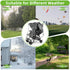Rain Cover for Zoe Twin Double Stroller, Custom Fit Waterproof Stroller Rain Cover with Clear EVA, Ventilation Holes