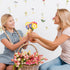 72Pcs Set BeYumi Flower Bouquet Craft Kit - Mother's Day Flower Bouquet Craft for Kids Make Your Own Bunch of Flowers