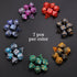 49 Pieces DND Dice Set - Polyester D&D Dice with 7 Pockets, 7 Sets for RPG DND MTG (D4, D6, D8, D10, D12, D20)