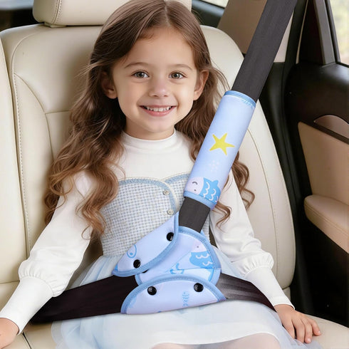 COOLBEBE Set, Kids Seat Straps Cover Pad, Child Shoulder & Belly Comfort Cushion Universal Seat Strap Cover