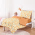 Set 4 Set Wake In Cloud - Toddler Bedding for Girls, Colorful Floral Flowers Leaves, Pieces Soft Crib Bed Including