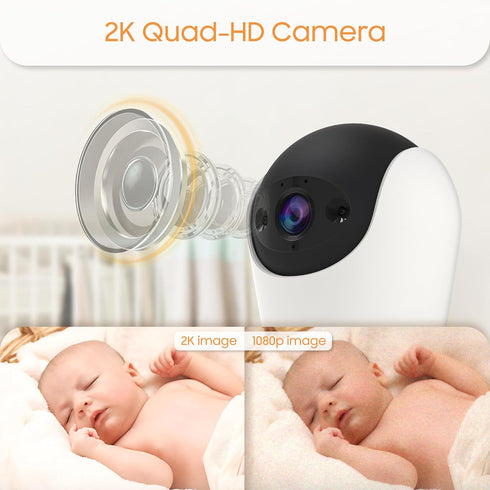 CHILLAX BCX500 2K 355 180 Smart Quad-HD WiFi Camera with Remote PTZ, Infrared Night Vision, Pan and tilt