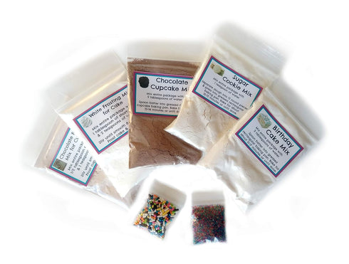 Play Oven Mixes 7 Set Pack 6.2 oz Children's Easy to Bake Oven Mixes Play Toy Oven Real Mixes Mega Refill Kit Cupcakes
