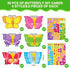 Hedeey 36 Packs Set, 36) Spring Butterflies Craft Kits for Kids,Make Your Own Butterfly Paper Craft Spring DIY Art