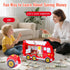 Handcrafted Wooden Fire Truck Coin Bank for Kids - Perfect Toddler Gift