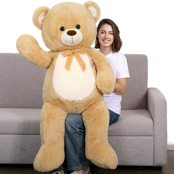Tezituor 4.3 Feet Giant Teddy Bear Stuffed Animals, Large 52 Inch Plush Teddy Bear for Valentine's Day Gift