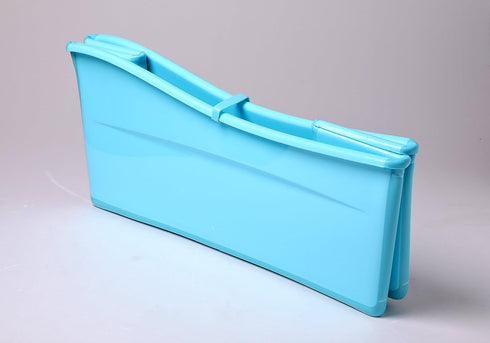 G Ganen 30Inch Plastic Foldable Bathtub for Shower Portable Ice Bath Tub Blue