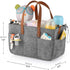 Large Portable Diaper Storage Tote with Handle for Newborn Essentials