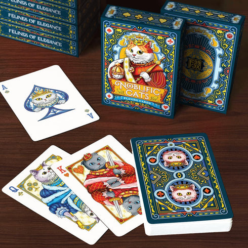 Noblific Cats Playing Cards for Adults Teens Friends Family Animal Lovers Gifts