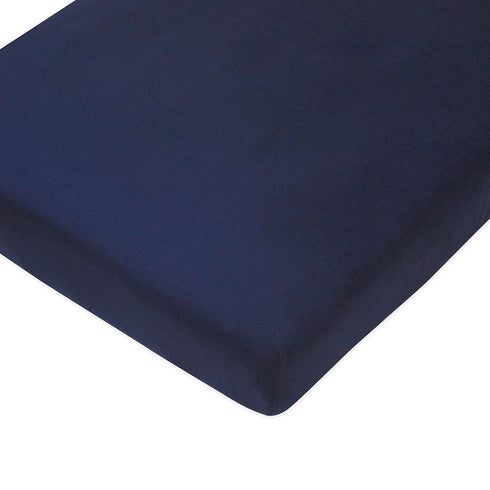 (Set Set, HonestBaby Unisex Baby Organic Cotton Changing Pad Covers of Two) Winter Accessory Compass/Navy, One Size US