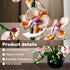 Nayihoop Sets Orchid Building Artificial Flowers Plant Gifts Her Adults Girls Botanical Collection for Home Kitchen