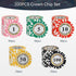Premium Numbered Poker Chips for Card Board Game, for Texas Hold'em, Blackjack, Card Club or Late Night Poker Games.
