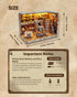 DIY Miniature House Kit Mini House Book Nook Kit Bookend Bookcase Craft Bookshelf Home Decor with LED Light Christmas