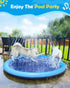 97" Summer Peteast Splash Pad for Dogs & Kids, Anti-Slip Doggie Splash Pad, Thicken Sprinkler Pool Outdoor Water Toys