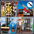 Set 3 Set, 781PCS 6-12+ HOGOKIDS Pirate Ship House Building with LED Light - Style Modes Pirate Wharf Supply Center