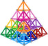204 Pcs Magnetic Building Sticks Blocks Toys, 2.3" Length Educational Magnetic Stacking Toys Set for Kids