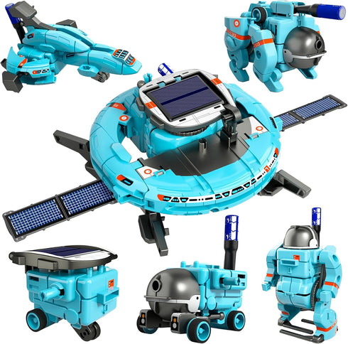 Lucky Doug STEM Projects for Kids Ages 8-16: 6-in-1 Building Science Kits for Solar Robot and Space Toys